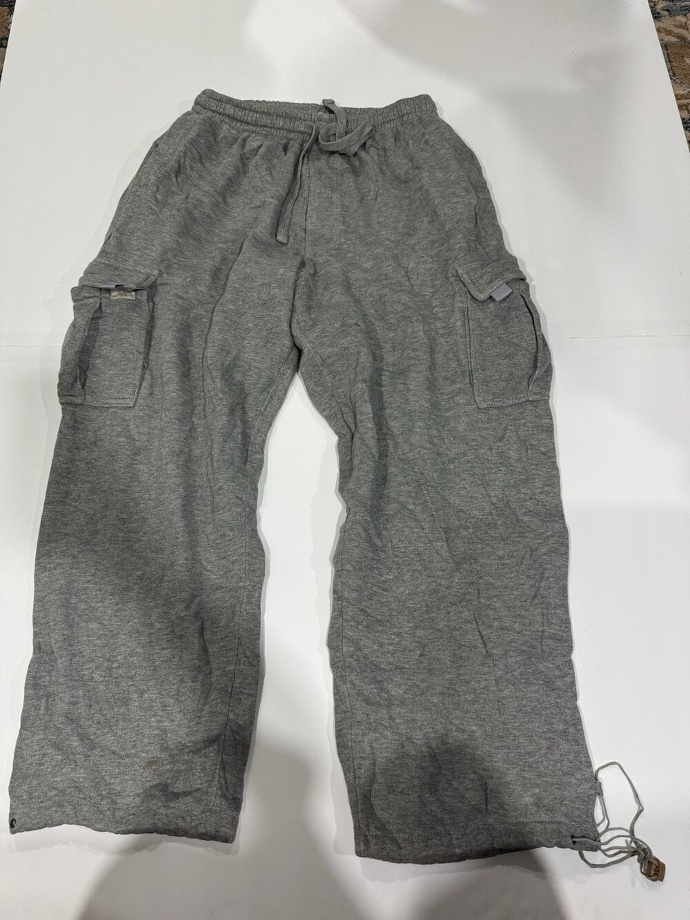 Royal Blue Active Joggers Sweatpants Men 3XL XXXL Gray Tapered Fleece Pockets
